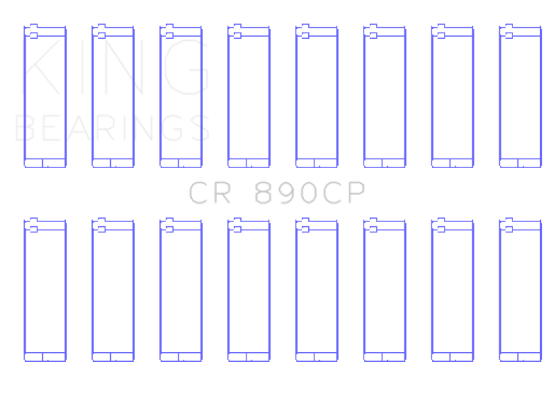 Land Rover Range Rover Connecting Rod Bearing Set - King Engine Bearings - Standard Size, Trimetal - `95-`02 Land Rover Range Rover Connecting Rod Bearing Set - King Engine Bearings - Standard Size, Trimetal - `95-`02